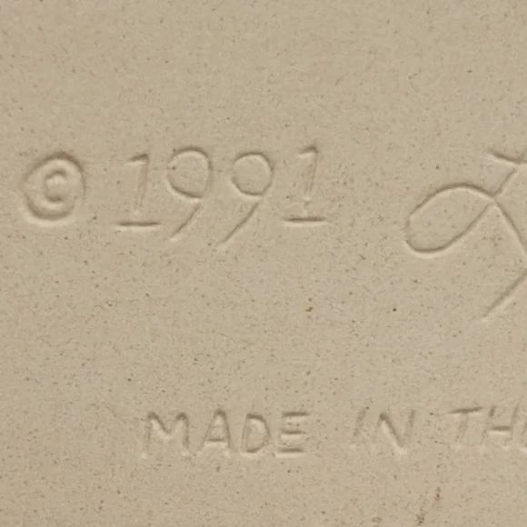 VTG 1991 Lyn Ulick French Bread Warmer Floral Ceramic Kitchen Wall Decor USA - Picture 5 of 6